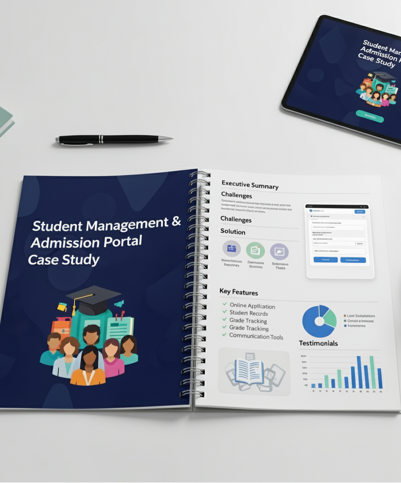 Case study of custom software development in Gorakhpur: a student portal.